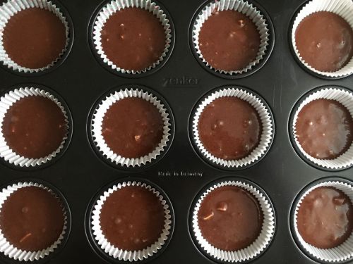 Recept na vynikajúce čokoládové muffiny.