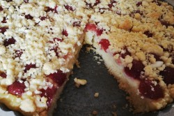 Příprava receptu Drobenkový třešňový koláček, krok 4