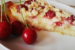 Příprava receptu Drobenkový třešňový koláček, krok 5